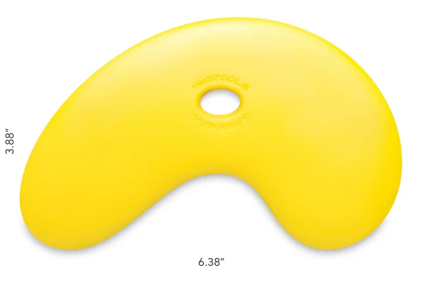 52269 Drehschine Polymer mittel weich Bumerang gelb
